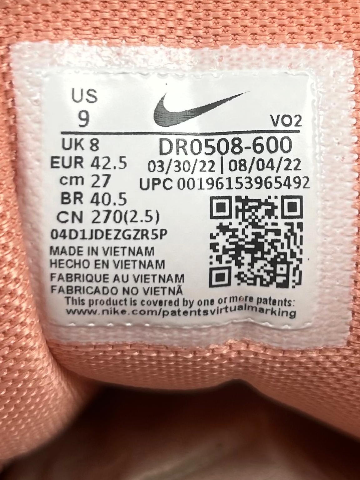 Nike x NOCTA Hot Step Air Terra | Pink Quartz | Size UK 8