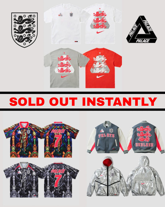 Palace x Nike x England Pewter Grey Jersey drop sell out