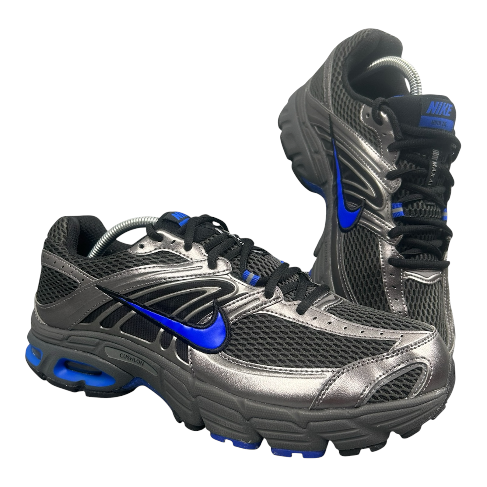 Nike Air Max Moto 2K Dark Smoke Grey Racer Blue UK 11.5 - Product Photo