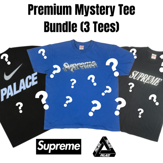 Premium Mystery Tee Bundle (3 Tees) with Supreme and Palace logos
